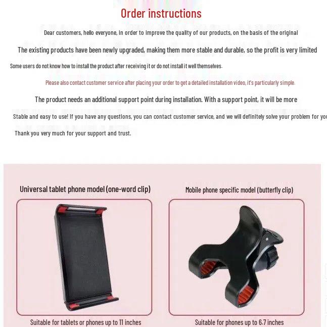 Adjustable Carbon Steel Device Holder for Bedside, Tablet & Phone - Ideal for TV, Desktop, Dorm, and Live Streaming