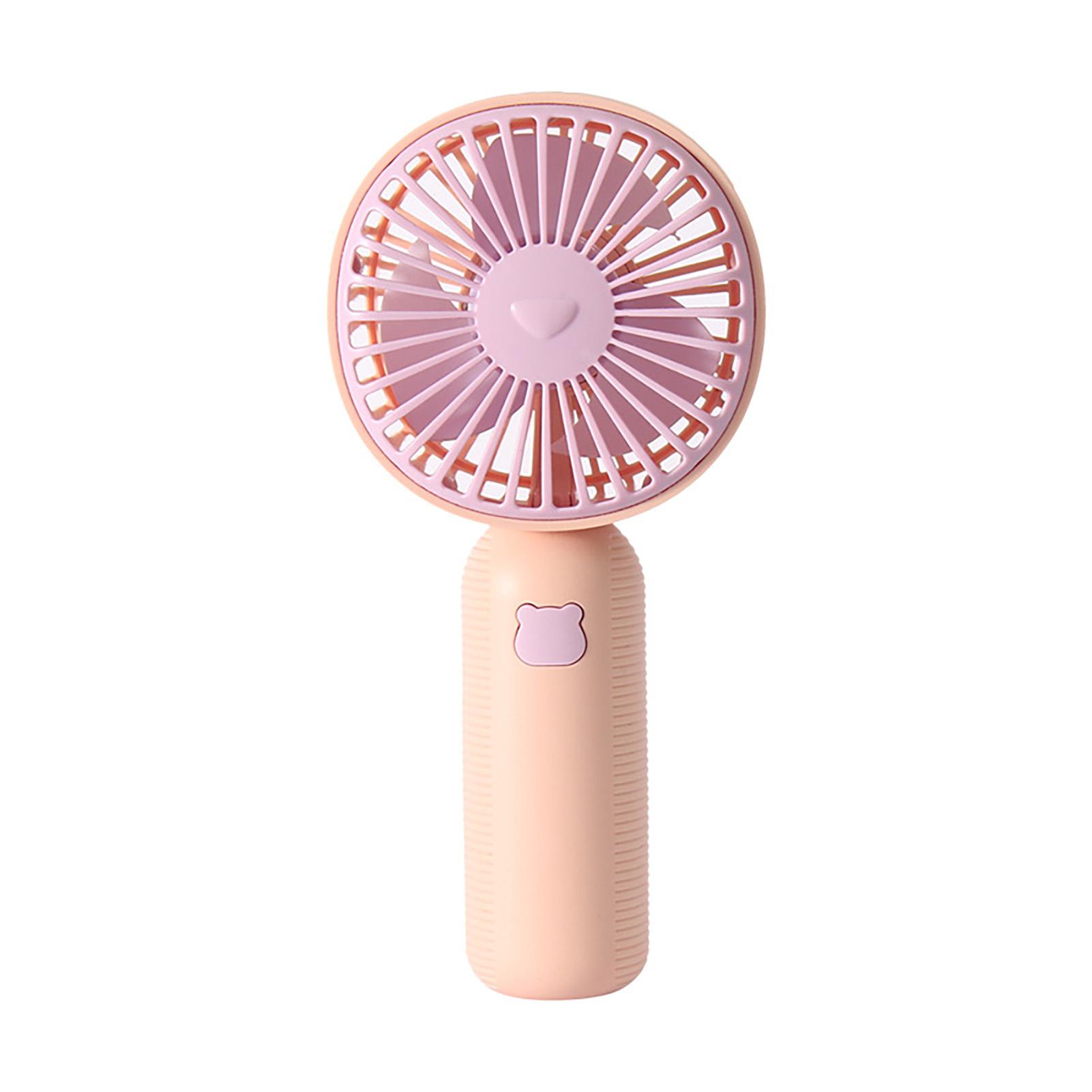 

Handheld Fan Bladeless Low Noise Mini Rechargeable USB Pocket Fan for Office Travel Outdoor розовый