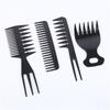 4pcs/1 Set Vintage Style Hair Comb Kit for Dual-Sided Barber Comb with Hair Clips Pomade for Classic Slicked Back Hairstyles