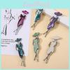 Shell Brooch Pin With Electroplated Finish For Casual Wear