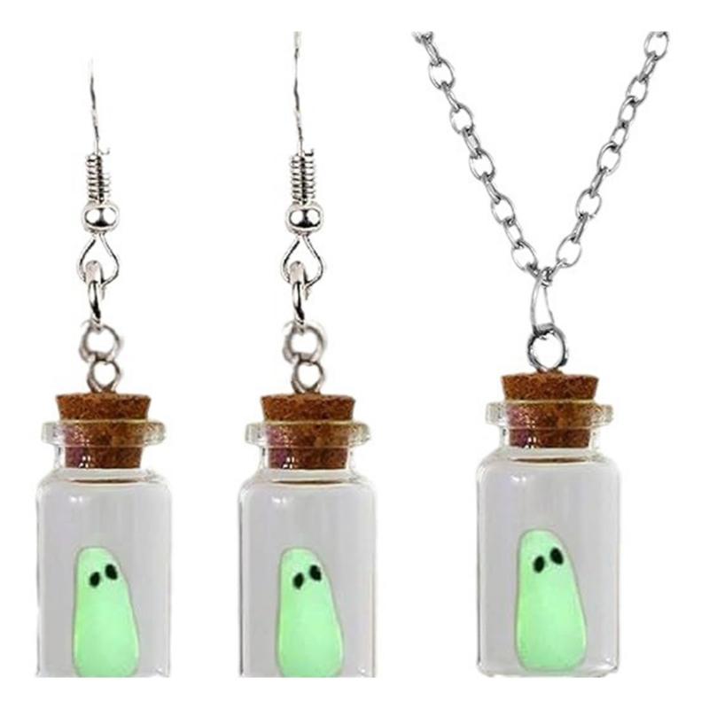 Fashionable Halloween Earrings Glowing in Dark Fashion Accessory Portable for Special Occasions Stylish Outfits