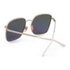 Gucci Metall Großer Rahmen Laser Persönlichkeit GG Print Sonnenbrille Quadratisch Unisex Sonnenbrille GG0802S-004