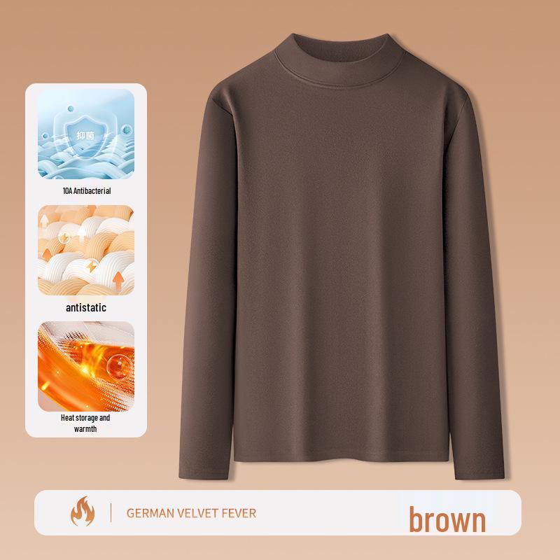Men's Plush Double-Sided Long-Sleeve Thermal Base Layer Top