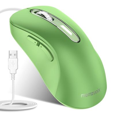Memzuoix Wired 5 Ergonomic Compatible with Laptops and Supports Multiple OSs Including and Linux Mouse, USB, 1400DPI, Optical, Buttons, Design, 1.5m