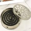 Metal All Purpose Incenses Box Container Tray With Safety Cover Heatproof Construction Perfect For Travel Or Patios Use