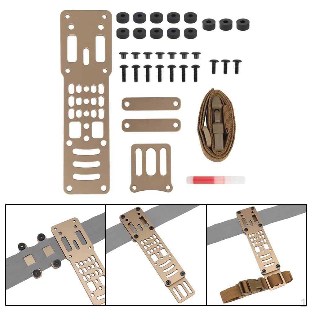 Модульный адаптер кобуры Комплект ремней на ногу Платформа с 3 отверстиями Регулируемый держатель Чехол коричневый