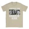 Justice For Charlie Kirk T Shirt for Men Cotton Fun T-Shirts Crewneck  Tees Short Sleeve Clothes 4XL 5XL 6XL