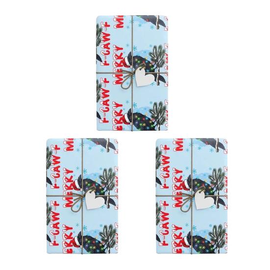 

3 шт. оберточной бумаги с курицей, петухом, забавным домашним животным, подарочная упаковка, декоративная печатная оберточная бумага для рождественских вечеринок по случаю дня рождения C