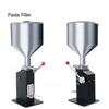 Manual Liquid Paste Bottle Filler Cosmetic Cream Pasta Sauce Peanut Butter Food Packaging Equipment Honey Filling Machine
