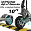 Monopattino elettrico E10, autonomia 60-75 km, PIC motore 800W x 2, velocità 45 km/h, pneumatici tutto-terreno 10 pollici-TODIMART