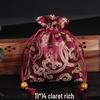 Silk Satin Jewelry Drawstring Bag - Small Brocade Storage Pouch