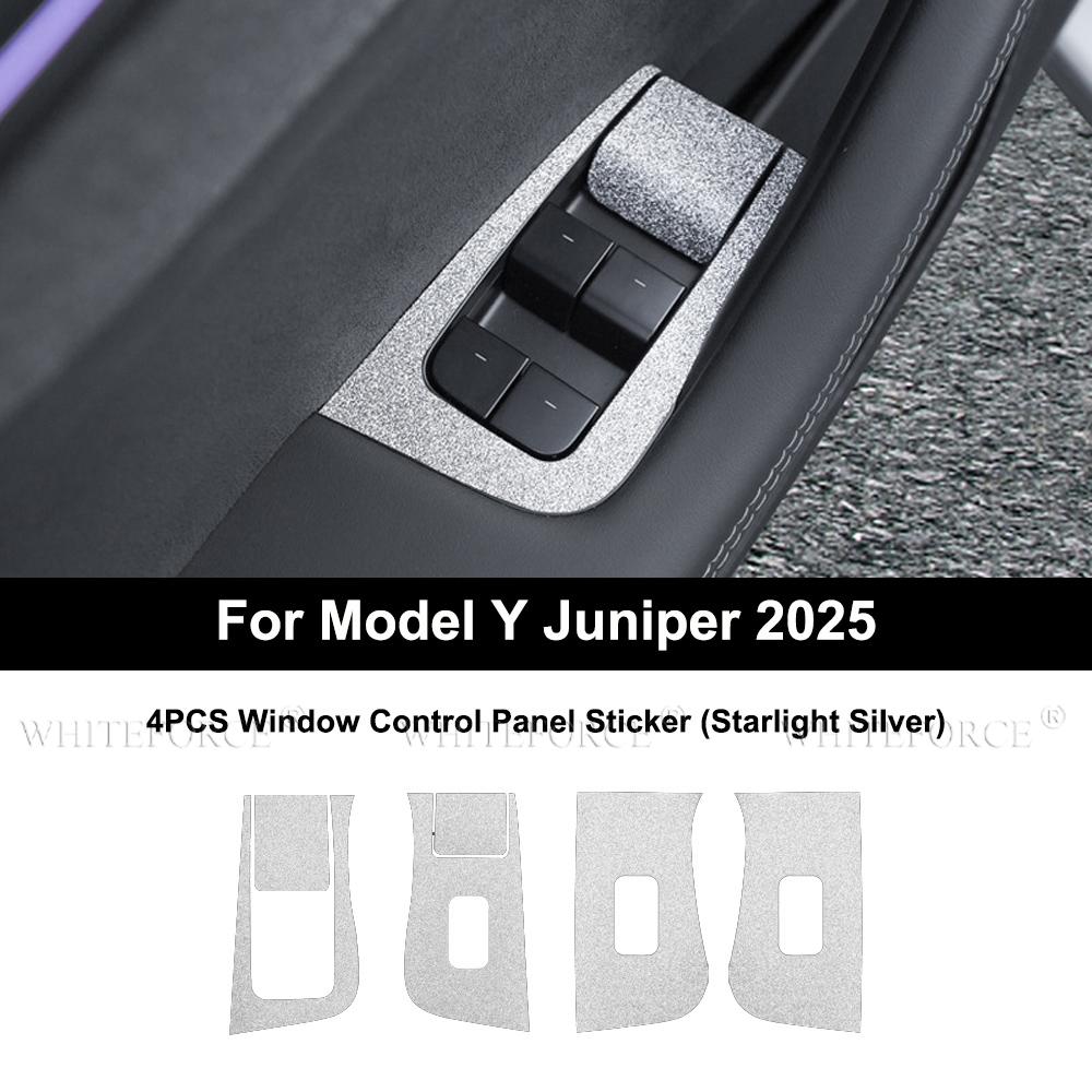 For Tesla Model Y Juniper 2025 Center Console Panel Sticker Center Console Cover Protector Panel Film Button Sticker Accessories