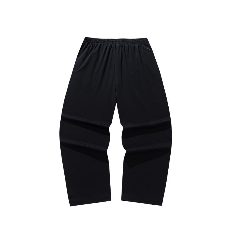 Anta Casual Loose Versatile Mid Waist Breathable Simple Knitted Sports Pants Men bottoms 152628306S-2