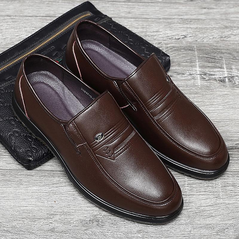High Quality Men Casual Shoes Spring Autumn Father'S Footwear For Men Soft Slip-On Mens Loafers Male Comfortable Slip On Flats