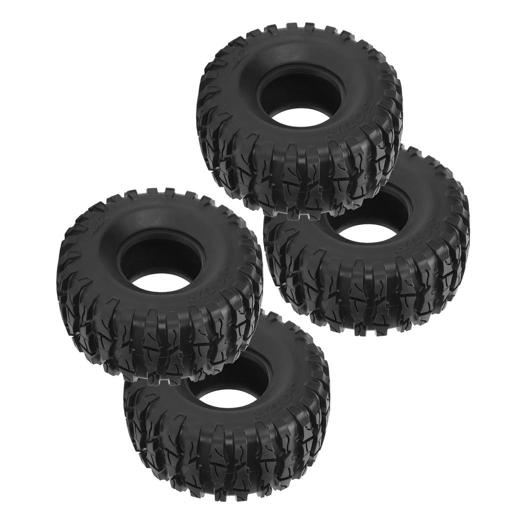 4Pcs Remote Control Rubber Tires Tyres Replacement for SCX10/TRX4/TRX6 1/10 RC Crawler