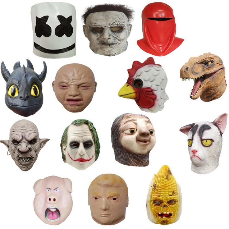 Funny Rooster Latex Mask Halloween Cosplay Party Costume Adult Animal Headwear