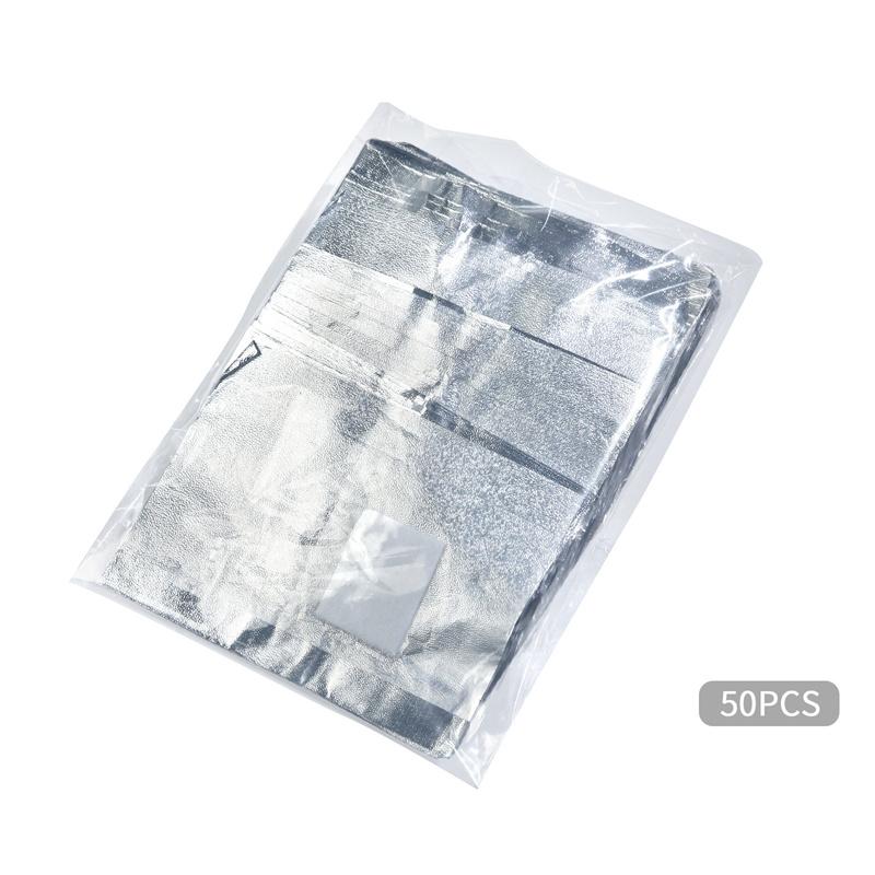 50/100pcs Remover Aluminum Foil Nail Wraps For Soak Off Acrylic Gel Polish Professional Cleaning With Cotton Pad Manicure Tools