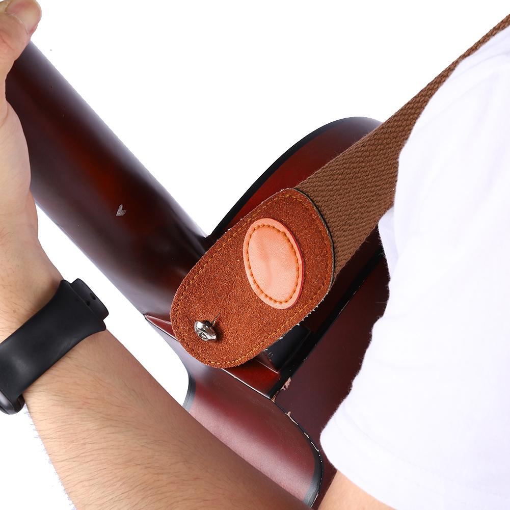 IRIN Comfortable Cotton Woven Folk Guitar Shoulder Strap (Brown)