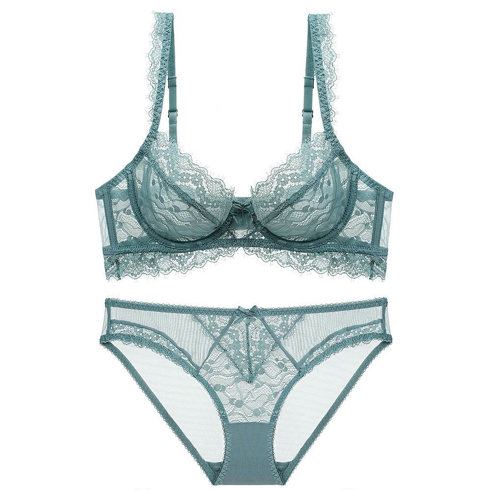 Sexy Lace Pure Desire Underwear Women's Ultra-thin Breathable Gathering Sex Bra