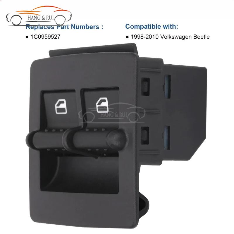 1C0959527 1C0959527A Power Master Window Switch (Driver Side) 8 P NEW Window Switch Left For 1998-2010 VW Volkswagen Beetle