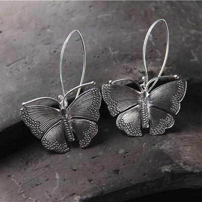 Dangle Earrings Retro Ethnic Style Earring Butterfly Butterfly Ear Hook