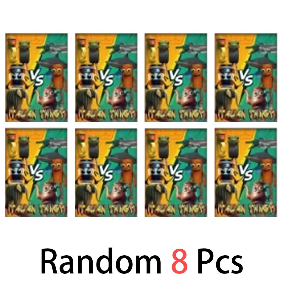 Anime 6 Peças/Conjunto Figura Tung Tung Sahur Boneco de Ação Embalado Kits de Boneca Coleção Modelo de PVC Brinquedo Atacado Presente de Aniversário Infantil