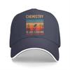 Pure Color Dad Hats Science  Is Like Cooking Just Dont Lick The Spoon Unisexs Hat Sun Visor Baseball Caps Chemistry Peaked Cap