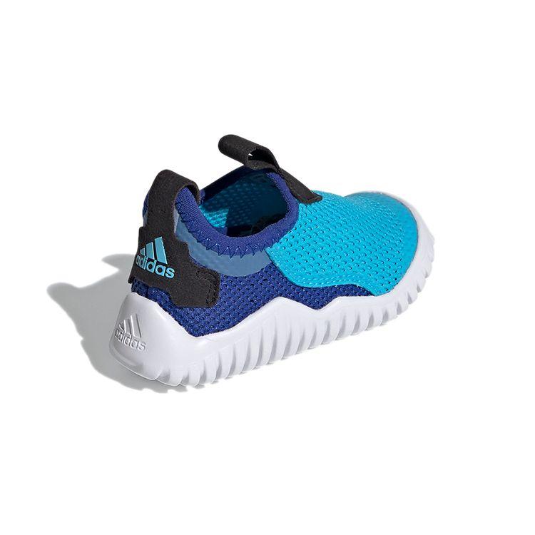 Adidas Rapidazen Summer Rdy Round Toe Comfortable Durable Breathable Low Top Running Shoes Baby Sneaker Blue White FZ3943