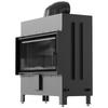 Steel Fireplace KRATKI LUCY 16 kW Ø 200 Black Thermotec Self Closing Door