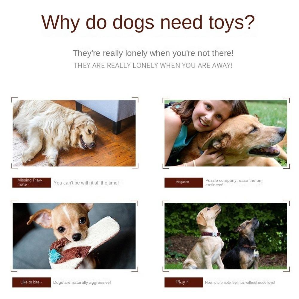 Interactive Training Plush Dog Toys Bite Resistant Teeth Grinding Squeaky Toys Braiding Rope Durable Puppy Teething Toys