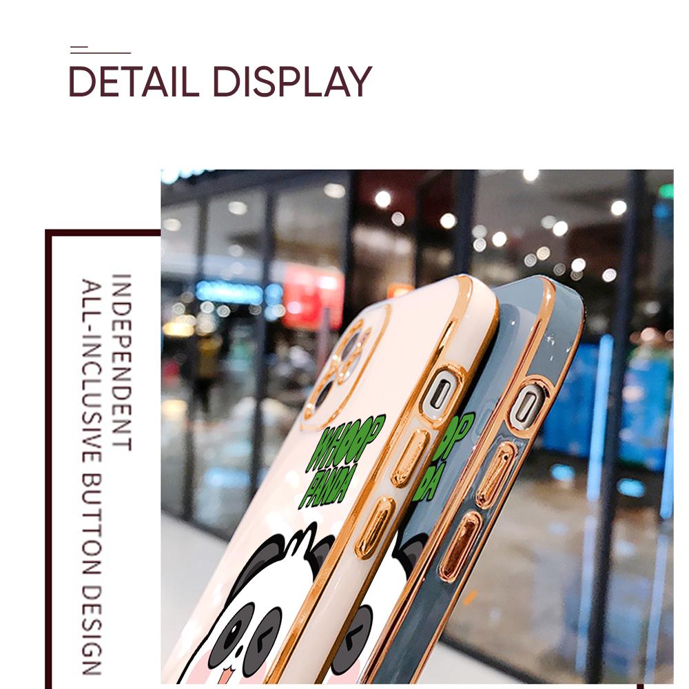 Modele de imprimare colorate Carcasă cu model cu margine pătrată Carcasă placată pentru telefon Carcasă de lux placată pentru telefon moale pentru Huawei Honor Xiaomi Redmi