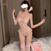 Shi Meisha: Sex Underwear Sexy Lace Perspective Onesie Hot Open Hollow Women's Sweet Passion Suit