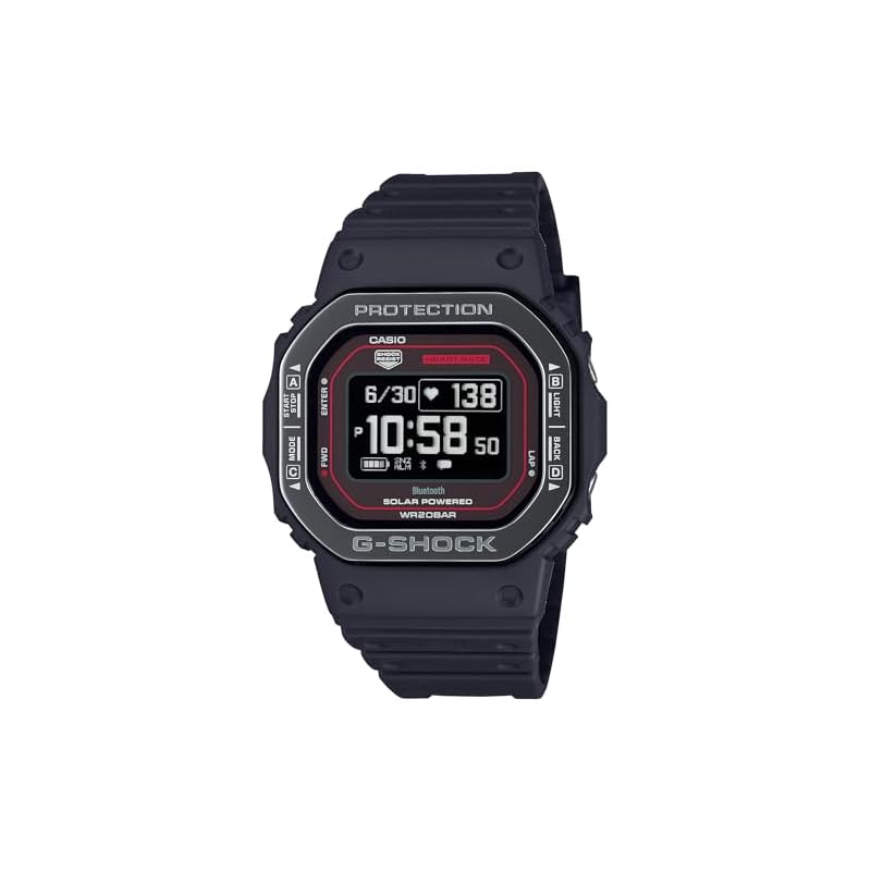 Casio G-Shock Watch [Official Japanese Product] G-SQUAD Heart Rate Monitor with Bluetooth, DW-H5600MB-1A4JR, Men's, Black