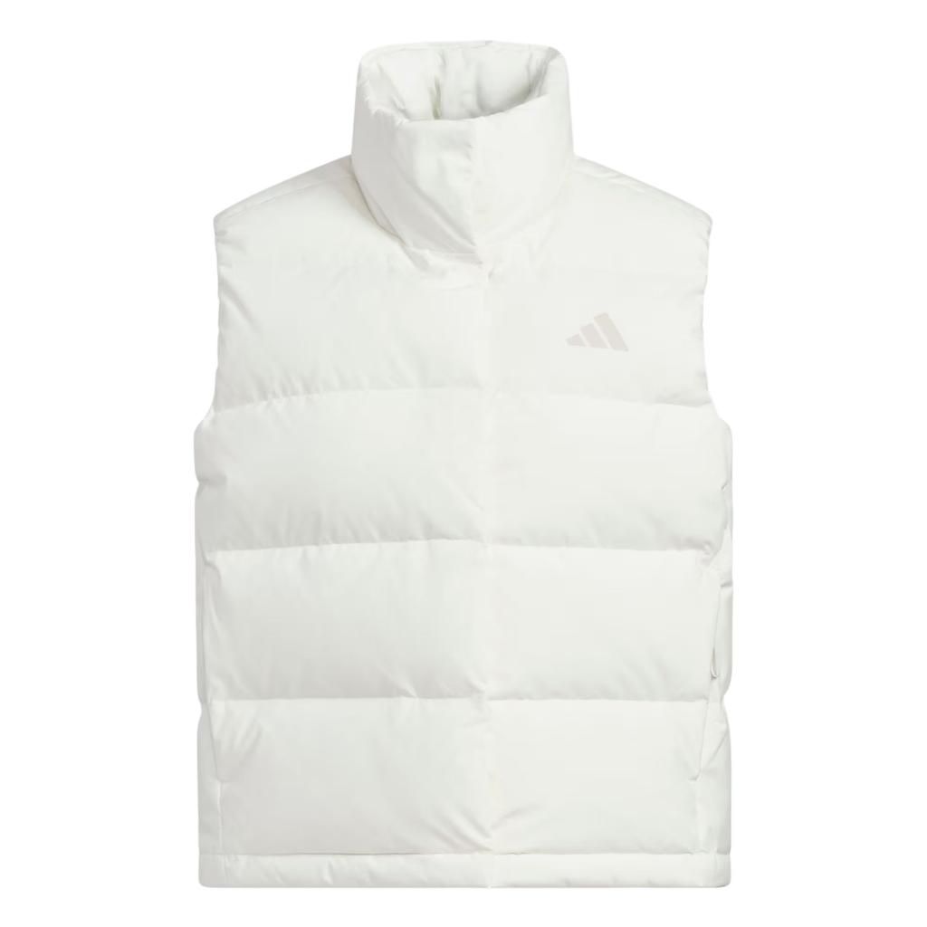 Adidas Helionic Down Relaxed Windproof Water-Repellent Warm Loose High-Collar 600 Fill Power Zipper Down Vest Women Vest KQ5533