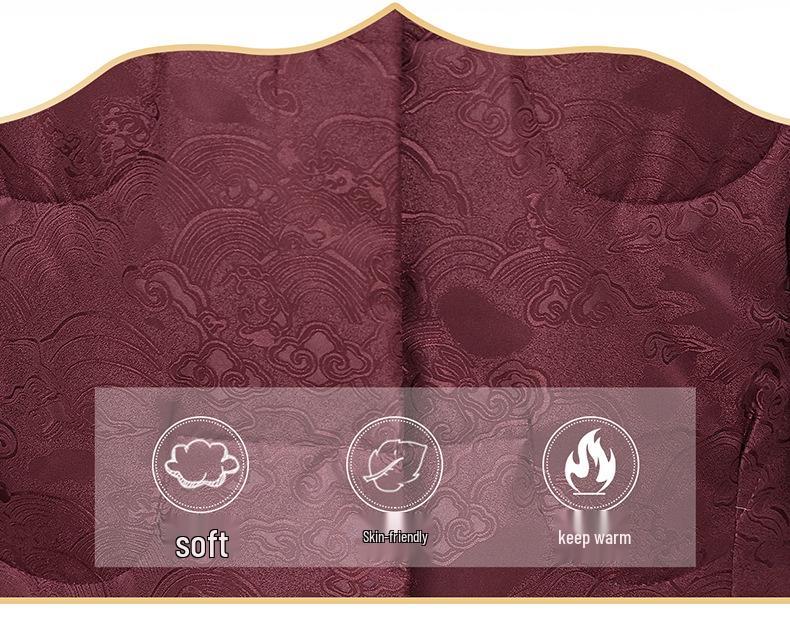 Mom's Winter White Duck Down Jacket - Warm, Stylish Chinese National Style Coat for Middle-aged & Elderly Women