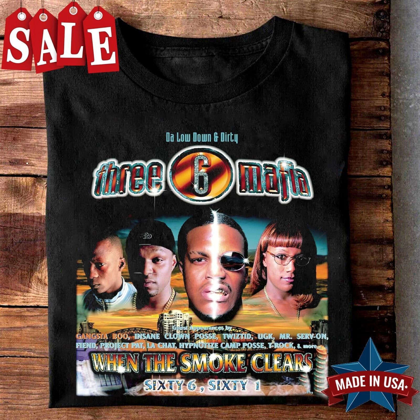 New Rare Three 6 Mafia Gift Family Unisex S-5XL Shirt XXXXL
