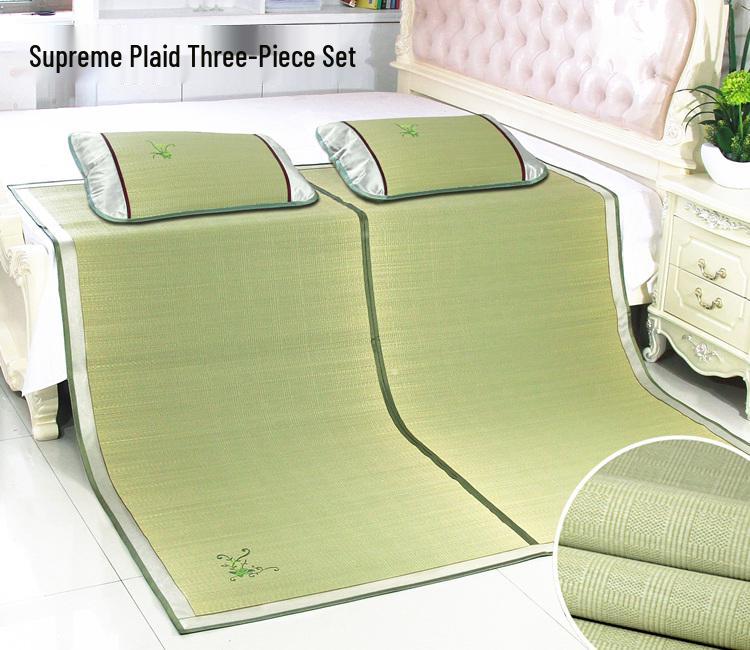 Free Shipping 2026 New Style Foldable Natural Straw Summer Mat for Home and Dormitory with Air Conditioning Compatibility