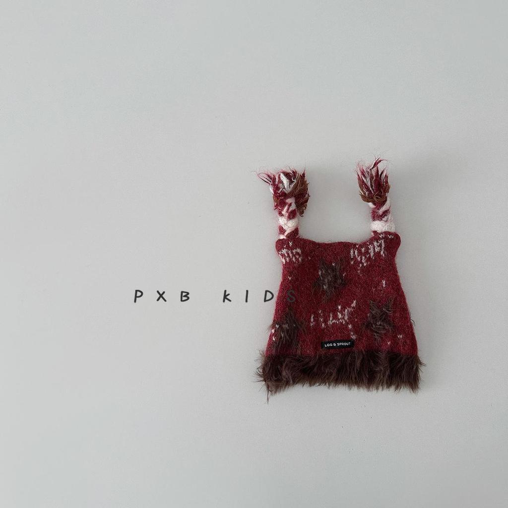 Korean Style Cute Star Braided Children's Knitted Wool Hat - Warm Autumn/Winter Parent-Child Pullover