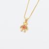 Colorful Diamond Little Bear Copper Pendant Necklace - DIY Jewelry Accessory Clavicle Chain