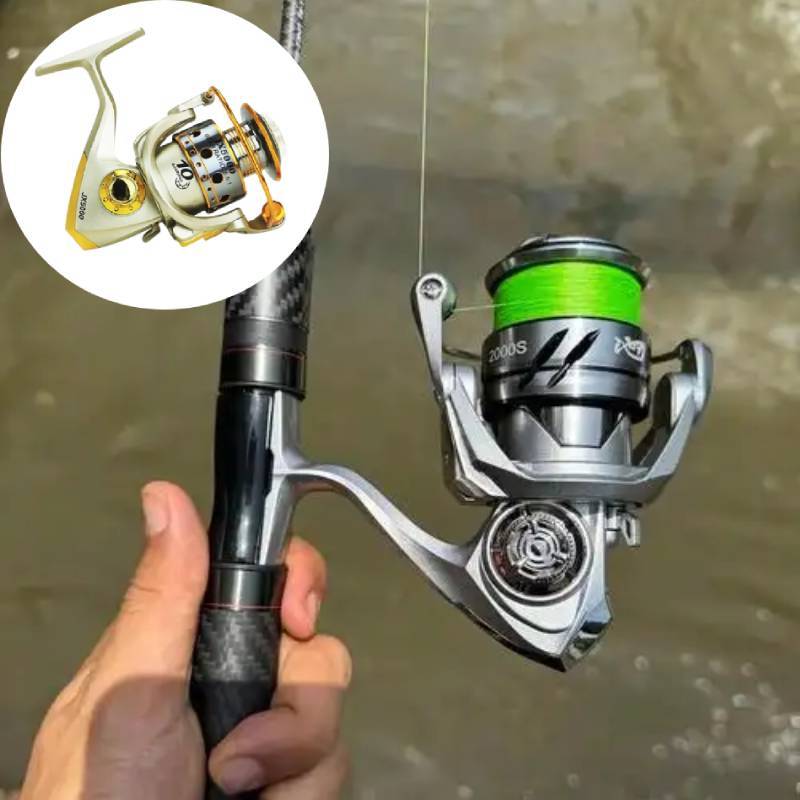 Metal Spinning Reel With Aluminum Alloy Construction For Freshwater Fishing Enthusiasts