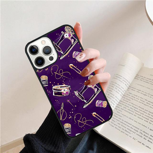 love Sewing Machine Pattern Coque Shell For iPhone 17 Air 15 16 14 13 12 Pro Max 11 Pro Max Plus Phone Case Cover
