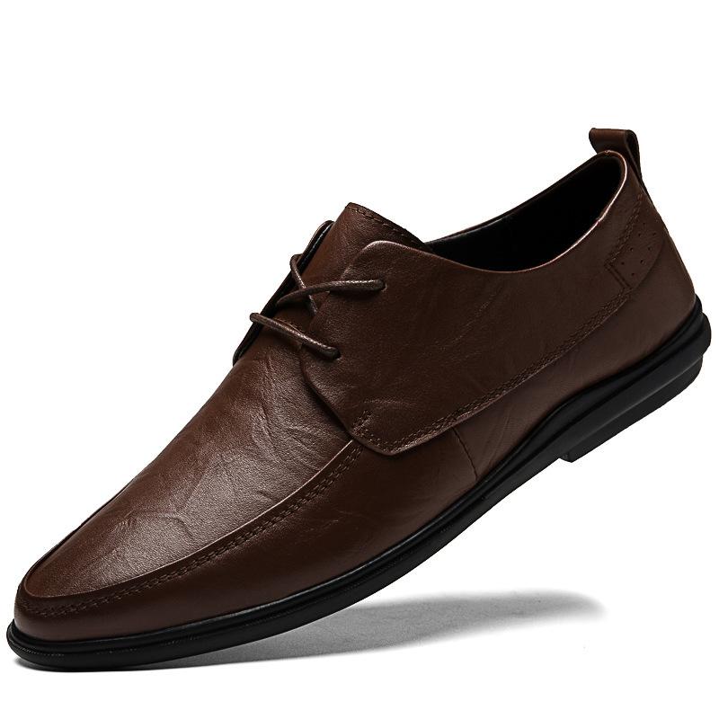 

Осенние туфли из коровьей кожи, модные, деловые, повседневные, дышащие, лоферы для ног 47