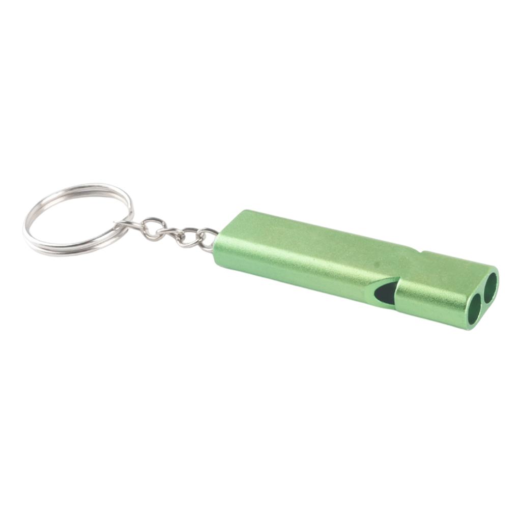 Aluminum Alloy Emergency Survival Whistle Survival Safety Whistle Emergency Keychains Whistle Hikings Camping Outdoor