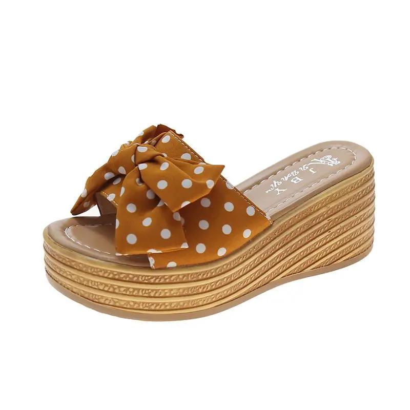 Fashion Shoes For Women Flip Flops Sandals Wedge Heel Woman Slippers High Quality Original Slides 39 Vip With Wholesale Bulk On Sale