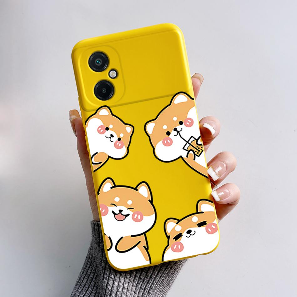 Case For Xiaomi Poco M5 M5S Cute Cat Cartoon Frog Soft Smooth Liquid Silicone Back Cover Phone Shell For PocoM5 M5 S Bumper Capa