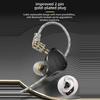 In-ear Sports Wired Headphones Dynamic Balanced Armature HiFi Wired Earphones 3.5mm Jack Hands Free for Mobile Phone