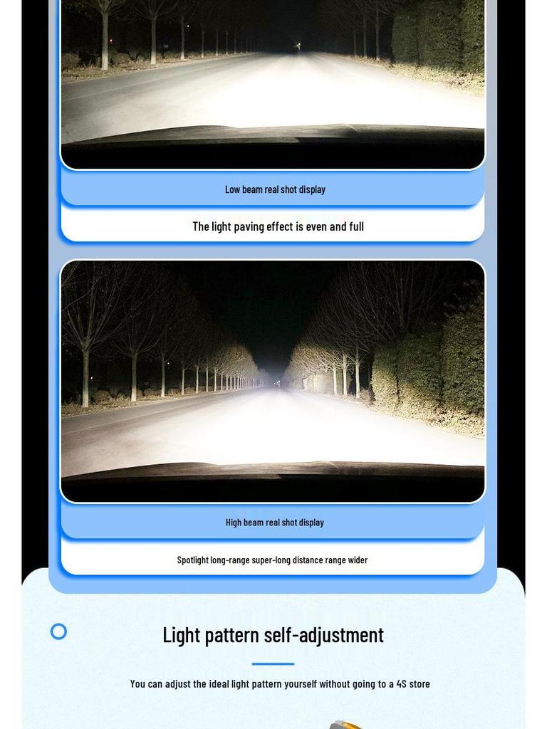 High Power LED Car Headlight Bulb: H4, H7, H11, H1, 9005, H18, H16 Fit for Modification.