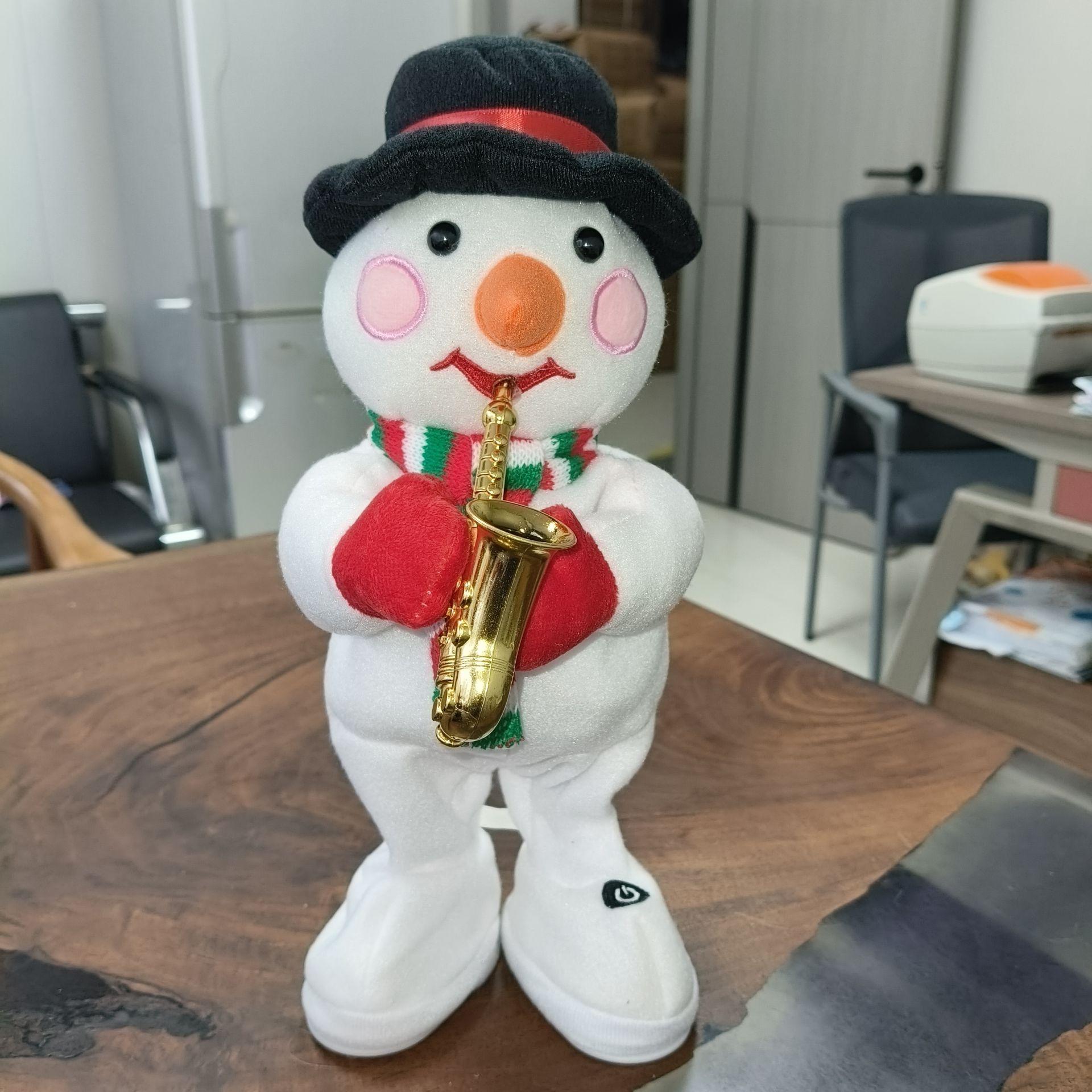 Electric Dancing Christmas Tree Plush Toy Glowing Halloween Christmas Decoration Swinging Singing Festive Home Decorations