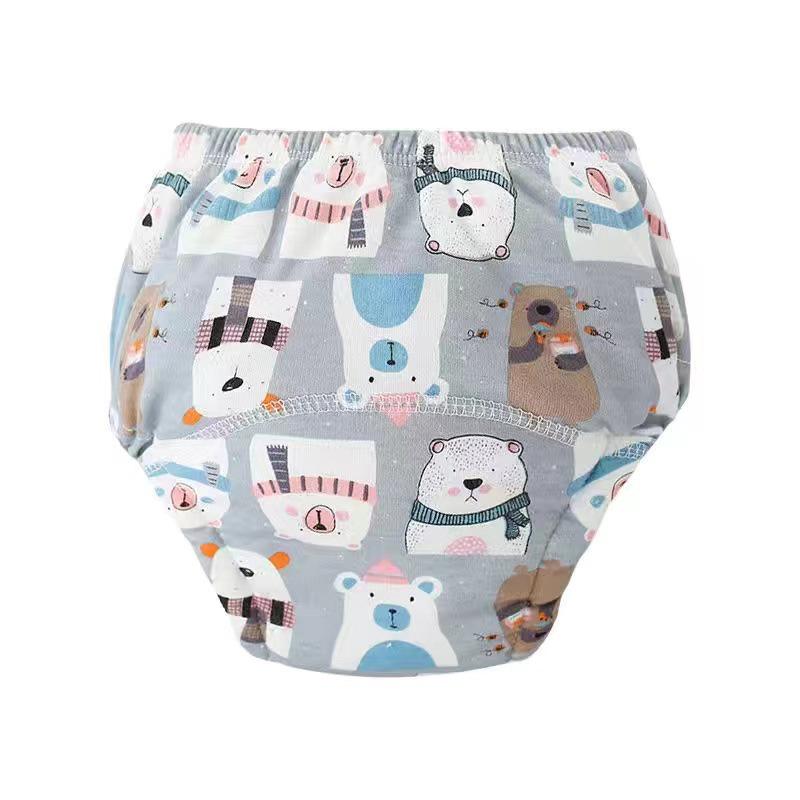 Washable Eco-Cotton Training Pants for Infants & Toddlers - Breathable Cloth Diapers for Learning & Isolation.