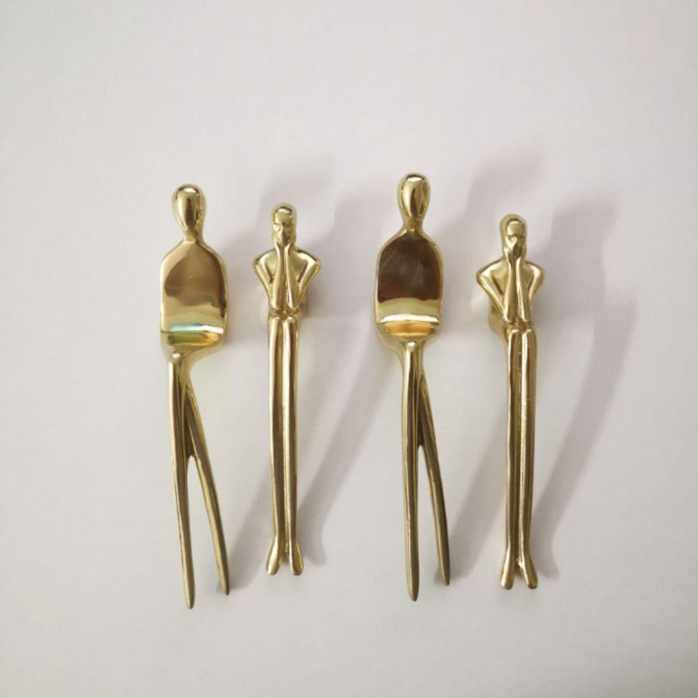 Solid Brass Door Knobs European Style Cabinet Handles French Nordic Door Handle  American Style